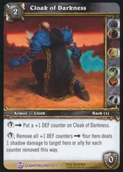 Cloak of Darkness - Crafted - World of Warcraft TCG - Image 1