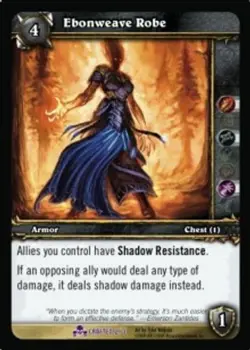 Ebonweave Robe - Crafted - World of Warcraft TCG - Image 1