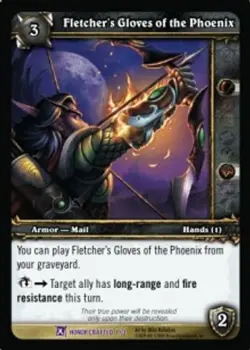 Fletcher's Gloves of the Phoenix - Crafted - World of Warcraft TCG - Image 1
