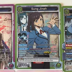 Solo Leveling Union Arena Lot of 8 SR & AP NM 2x Sung Jinwoo Included - Image 4