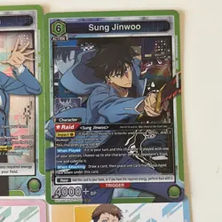 Solo Leveling Union Arena Lot of 8 SR & AP NM 2x Sung Jinwoo Included - Image 5