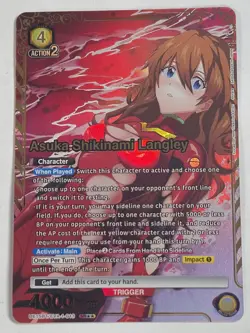 Union Arena UA Asuka Shikinami Langley EVA-1-014 SR** English NM Evangelion - Image 1