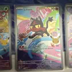 Rowlet Litten Popplio MEP 043 044 045 First Partner Series 1 Promo Pokemon Cards - Image 2