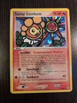 2004 Sunny Castform 26/101 EX Hidden Legends Reverse Holo Card - NM - Image 1