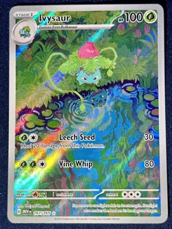 Pokemon TCG Ivysaur Holo Illustration Rare Card 167/165 Scarlet & Violet 151 - Image 1