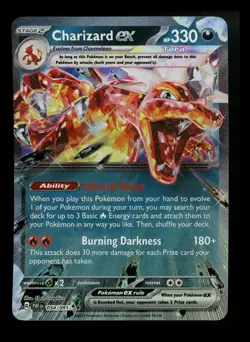 Charizard ex 054/091 Paldean Fates 2024 Holo Rare Pokemon Card TCG - Image 1
