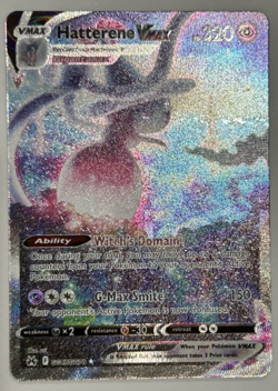 Pokemon Card Hatterene VMAX GG47/GG70 Crown Zenith Galarian Gallery NM - Image 1