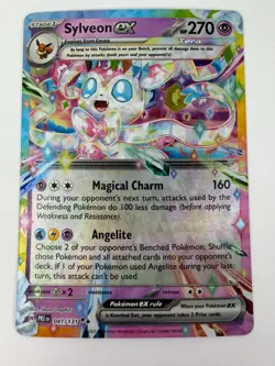 Sylveon ex 041/131 Prismatic Evolutions Pokemon Card Tera Full Art Holo - Image 1