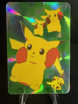Pokemon Card Japanese - Pikachu - Bandai - Anime Collection - Holo - Image 3