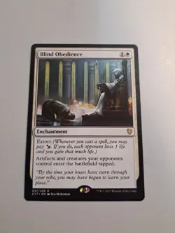 MTG: Blind Obedience (LP): Commander 2017 - Image 1