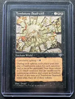 Rare Tombstone Stairwell MTG Card NM Condition Mirage Near Mint Black - Image 1