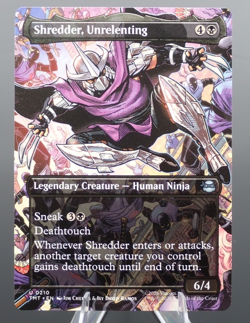 Shredder Unrelenting Borderless Teenage Mutant Ninja Turtles MTG NM Regular - Image 1