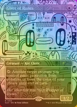Giver of Runes - Rainbow Foil Extended Art SLD NM MTG - Image 1
