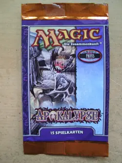 Magic the Gathering: 1 Boosterhulle Apokalypse Leerhulle / empty wrapper - Image 1