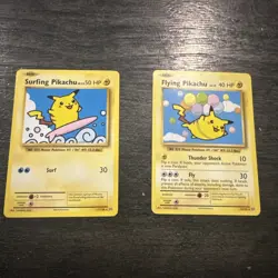 Pokemon Rising Rivals Flying Pikachu Holo 113/111 & Surfing Pikachu 111/108 Lot - Image 2
