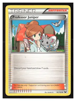 Professor Juniper Dark Explorers #98/108 LP Pokemon - Image 1