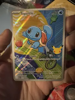 Pokemon TCG Squirtle 039 First Partner Illustration Box Promo CRIMP ERROR - Image 1