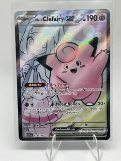 Pokemon SV: Scarlet & Violet Promo Cards Lillie's Clefairy ex #195 - Image 1