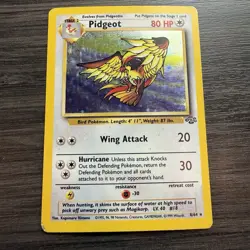 Pidgeot 8/64 LP* Holo Rare Jungle Set Unlimited Edition Pokemon Card 1999 WOTC - Image 1