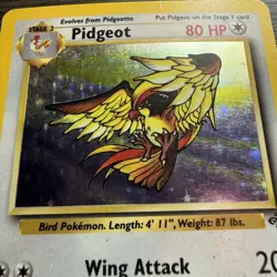 Pidgeot 8/64 LP* Holo Rare Jungle Set Unlimited Edition Pokemon Card 1999 WOTC - Image 2