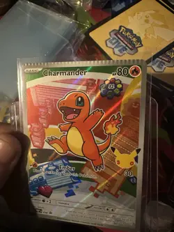 Pokemon TCG Charmander 038 First Partner Illustration Box Promo CRIMP ERROR - Image 1