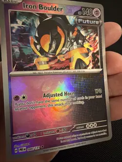 Pokemon TCG Prismatic Evolutions Iron Boulder Master Ball Pattern 046/131 - Image 2