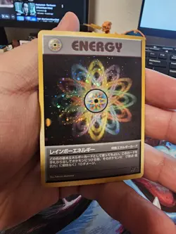 RAINBOW ENERGY ROCKET GANG JAPANESE POKEMON TCG LP HOLO RARE - Image 2