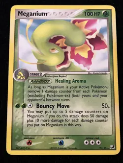 Meganium 9/115 Holo - Unseen Forces - LP-MP - Pokemon - Image 1