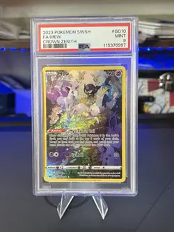 Pokemon TCG Mew GG10/GG70 Crown Zenith Ultra Rare Holo PSA Mint 9 - Image 1