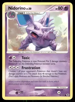 Pokemon TCG Regular Non-holo nidorino - Image 1