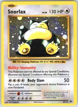 Snorlax - XY179 Holo Promo XY Promo Pokemon NM - Image 1