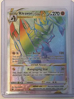 Kleavor VSTAR Rainbow NM Astral Radiance 196/189 Pokemon TCG Holo - Image 1