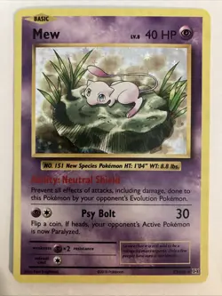 2016 Pokemon XY Evolutions Mew Holo #53/108 - Image 1