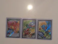 Pokemon TCG First Partner Illustration Collection Series 1 Kanto GEN 1 Starters - Image 1