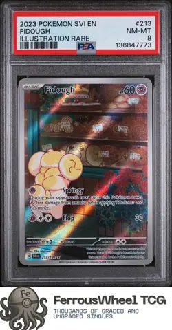 Fidough #213 - 2023 Pokemon Svi En-Scarlet & Violet - PSA 8 - Image 1