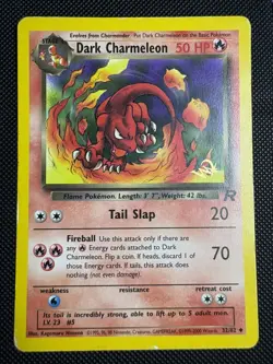Pokemon - Dark Charmeleon - Team Rocket - W Stamp 32/82 WOTC MP - Image 1