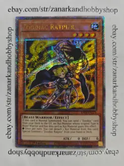 YuGiOh Zoodiac Ratpier RA04-EN274 Quarter Century Secret Rare - Image 1