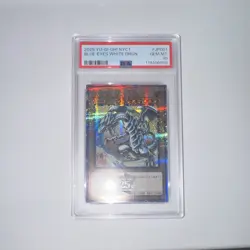 Yu-Gi-Oh! 2025 NYC1 Blue-Eyes White Dragon JP001 25th Anniv Holo PSA 10 - Image 1