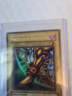 Yu-Gi-Oh Exodia Right Leg LOB-120 Unlimited Ultra Rare Holo - Image 1