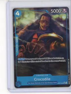 One Piece Card Game 🏴‍☠OP07-040 Crocodile RARE NM Alt Art Foil ENGLISH - Image 1