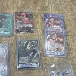 One Piece TCG Leader Card Lot 17 Cards Alt Art Promo Mihawk Law Bonney OPTCG - Image 3