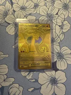 Mega Charizard X ex Gold 130/094 – Phantasmal Flames Pokemon TCG | Ultra Rare 13 - Image 1