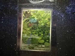 Pokemon TCG Bulbasaur Scarlet & Violet 151 Art Rare Card 166/165 - Image 1
