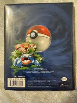 1999 Pokemon 4 Pocket Trading Card Game Collector's Album w 112 Cards 742818083201 - Image 1