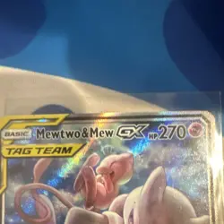 Pokemon Mewtwo & Mew GX SM191 TAG TEAM Promo Holo Card Psychic 270HP Basic - Image 3