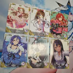 6 Cards - Goddess Story TCG NS-1M14 - Waifu Anime Girls - Image 3