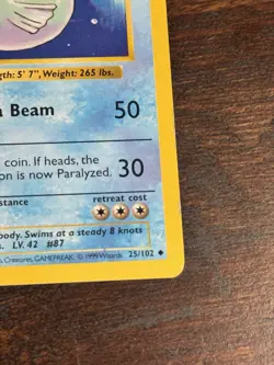 Dewgong 25/102 1st Edition- Shadowless-Base Set- Pokemon Card- 1999- WOTC - Image 4