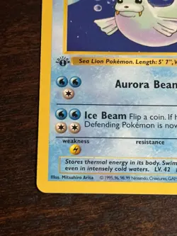 Dewgong 25/102 1st Edition- Shadowless-Base Set- Pokemon Card- 1999- WOTC - Image 5