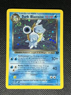 Dark Blastoise holo rare Team Rocket set (card 3/82) NM - Image 1