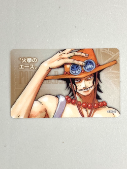 Portgas D Ace - One Piece Jump Festa Plastic Card Japanese - Image 1